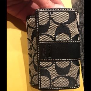 Authentic Coach brand small trifold wallet